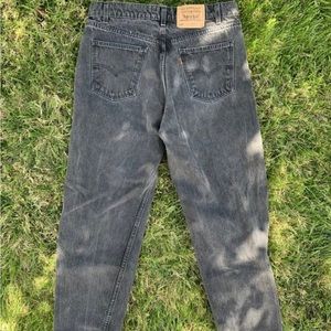 ⭐️Vintage 80’s Levis 505 Orange Tab Black Straight Leg Denim USA Jeans 36 x 30